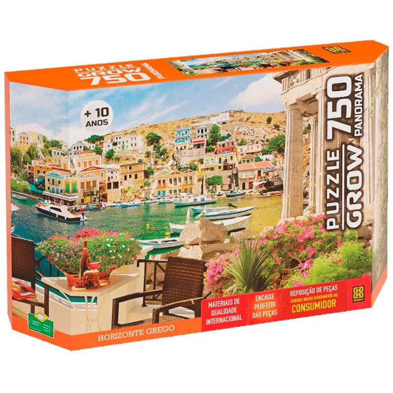 Puzzle Grow Panorama Horizonte Grego - 750 Peças 37550