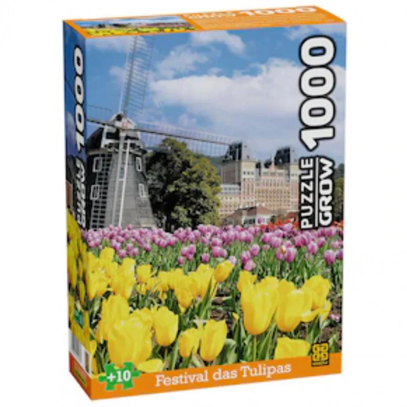Quebra-Cabeça Grow 4089 Festival das Tulipas - 1000 Peças 113143
