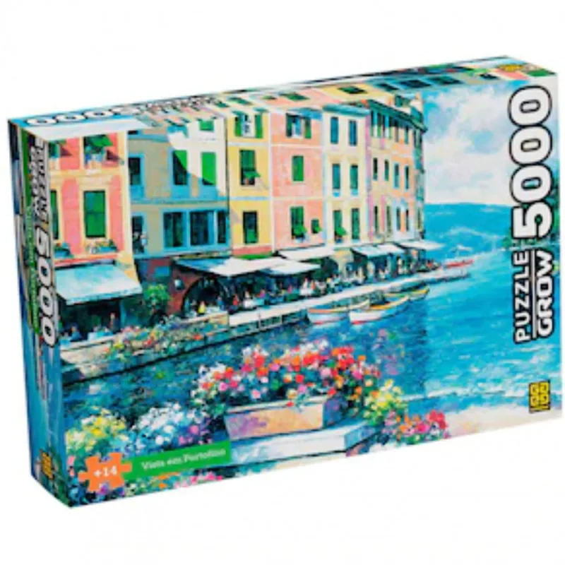 Quebra-Cabeça Grow 4103 Vista em Portofino - 5000 Peças 110202