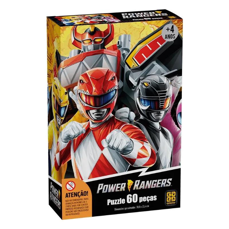 Puzzle 60 peças Power Rangers