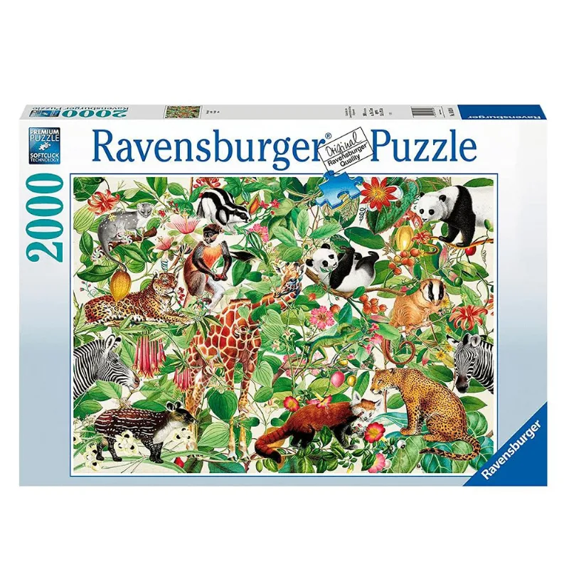 Puzzle 2000 peças Selva - Ravensburger - Importado