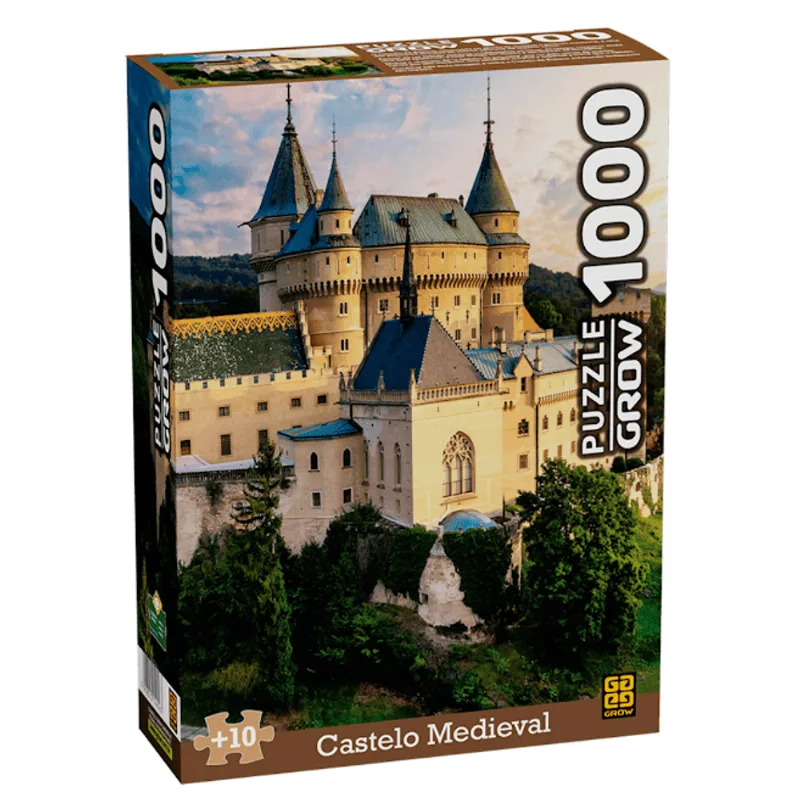 Quebra Cabeça Puzzle Castelo Medieval 1000 Peças Grow