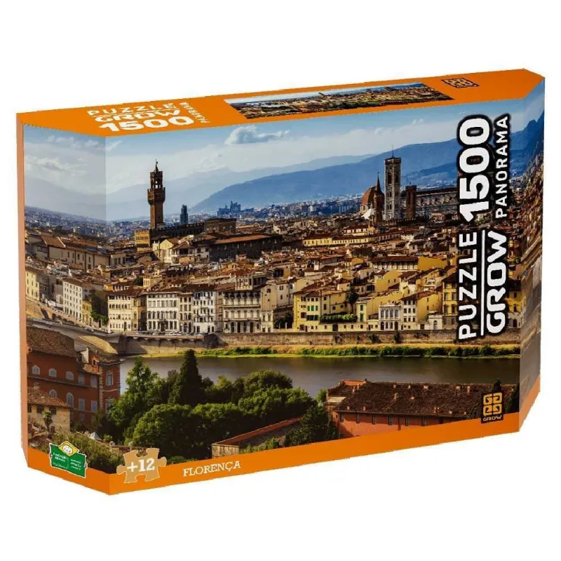 Quebra-Cabeça Panorama Florença 1500 Peças Grow - 04260