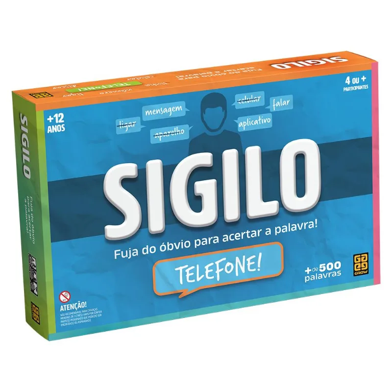 Jogo de Cartas - Sigilo - 4 ou Mais Jogadores - Grow