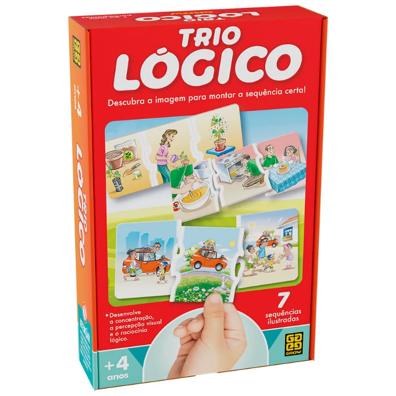 Jogo Educativo - Trio Lógico - Grow