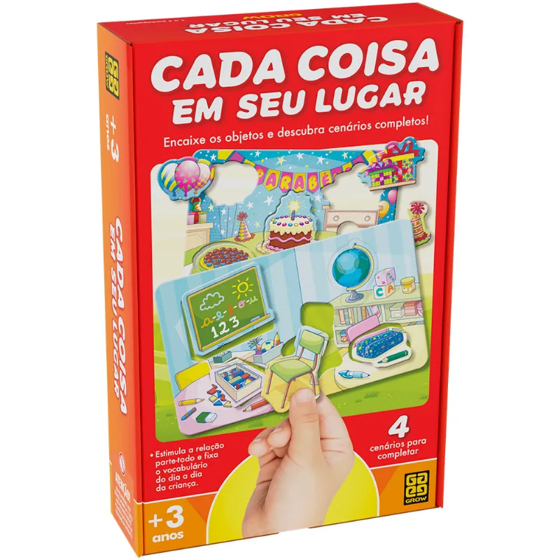 Jogo Educativo - Cada Coisa em Seu Lugar - Grow