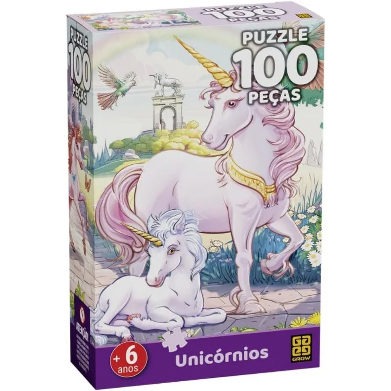 Puzzle 100 peças Unicórnios