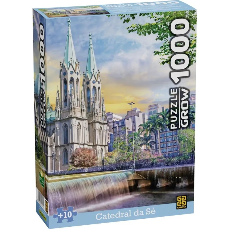 QUEBRA-CABECA Cartonado Catedral da SE 1000 Pecas - Grow - Brinquedos