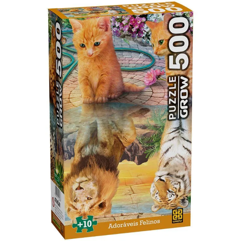 Puzzle Adoráveis Felinos 500 Peças - Grow