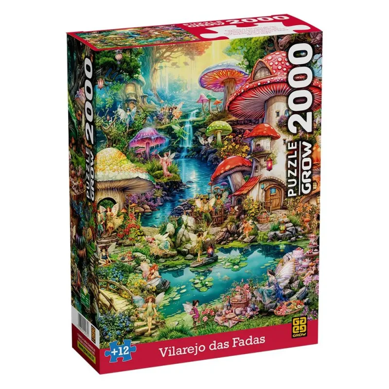 Quebra-Cabeça 2000 Peças Vilarejo Das Fadas - LC