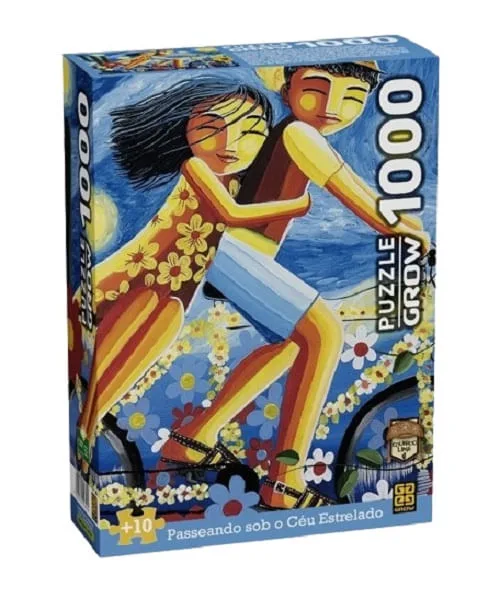 Quebra-Cabeça 1000 Peças Passeando Sob O Céu Estrelado - LC - Brinquedos