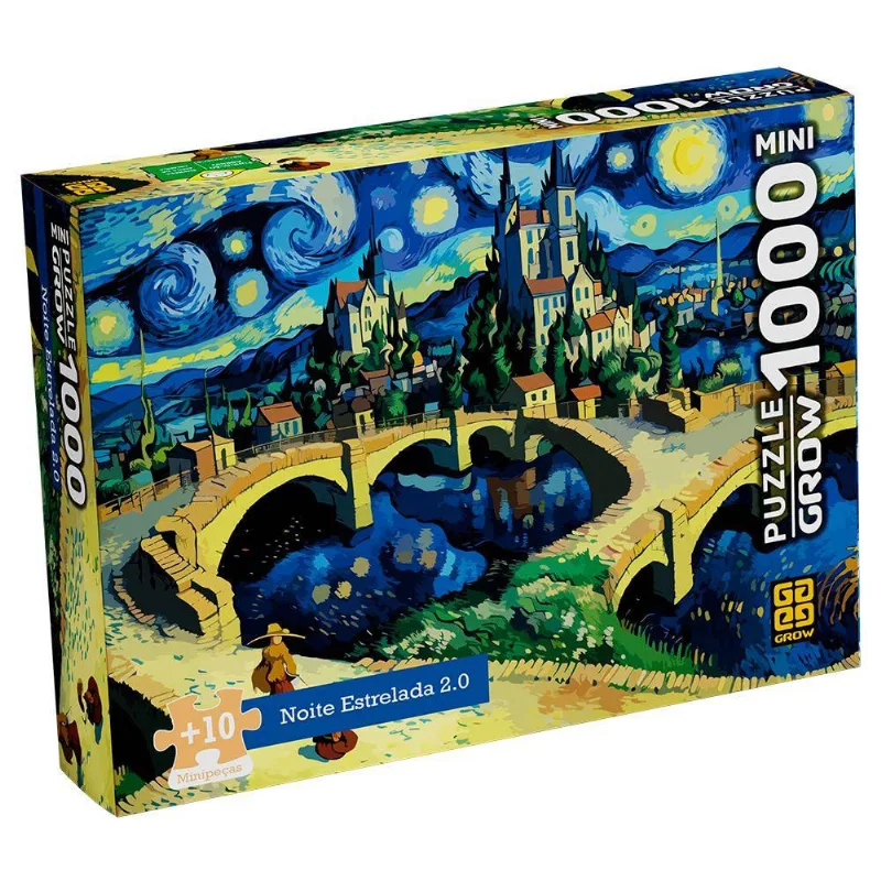 Puzzle 1000 Peças Mini Noite Estrelada 2.0 - Grow