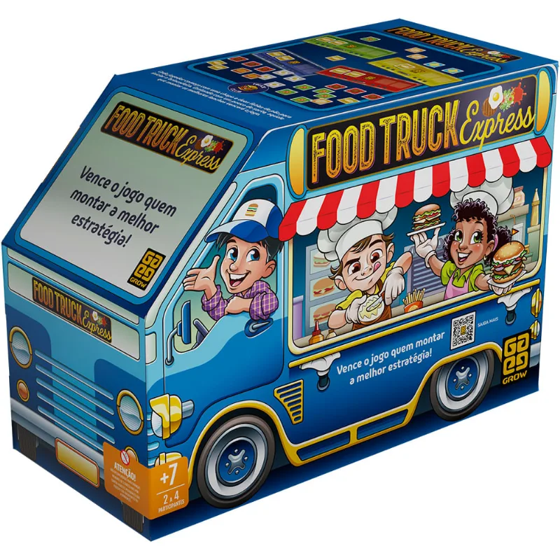 Jogo De Ação - Food Truck Express - 2 a 4 Participantes - Grow