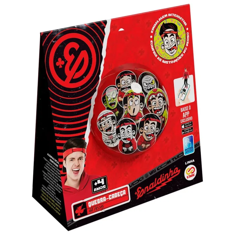 Quebra-Cabeça 60 Peças Enaldinho Surpresa - LC - Brinquedos