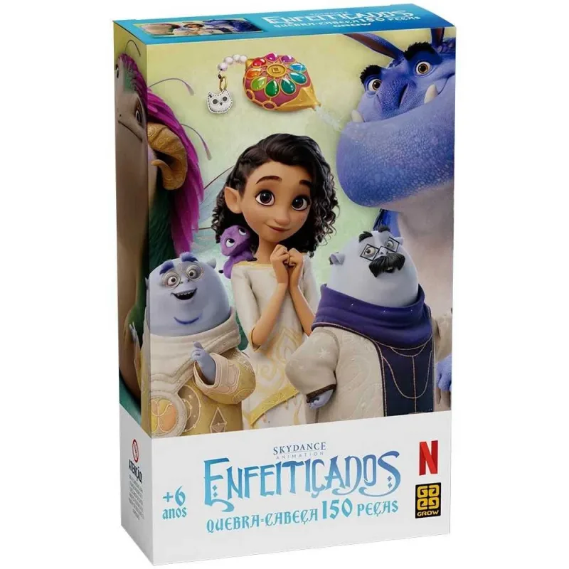 QUEBRA CABECA 150 PECAS ENFEITICADOS GROW - Grow - Brinquedos