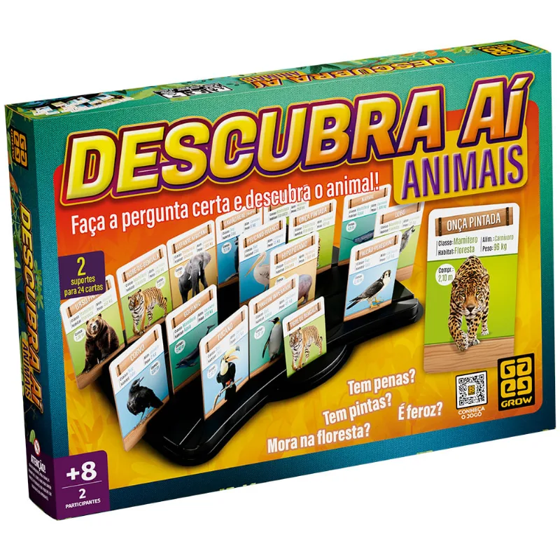Jogo - Descubra Aí Animais - Grow