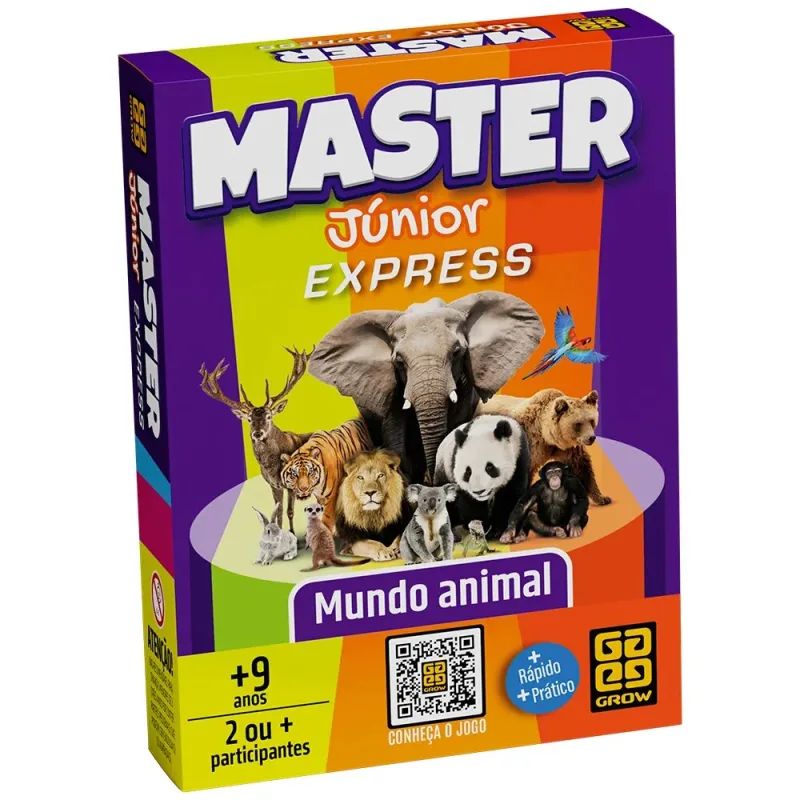 Jogo Master Júnior Express Mundo Animal - LC - Brinquedos