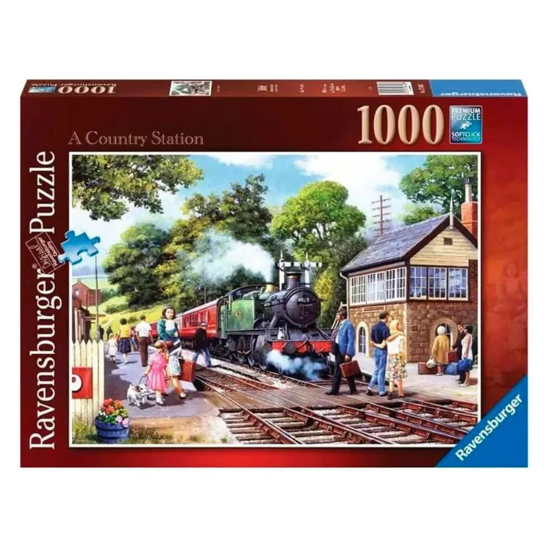 Puzzle 1000 peças Estação de Trem - Importado - Ravensburgerger