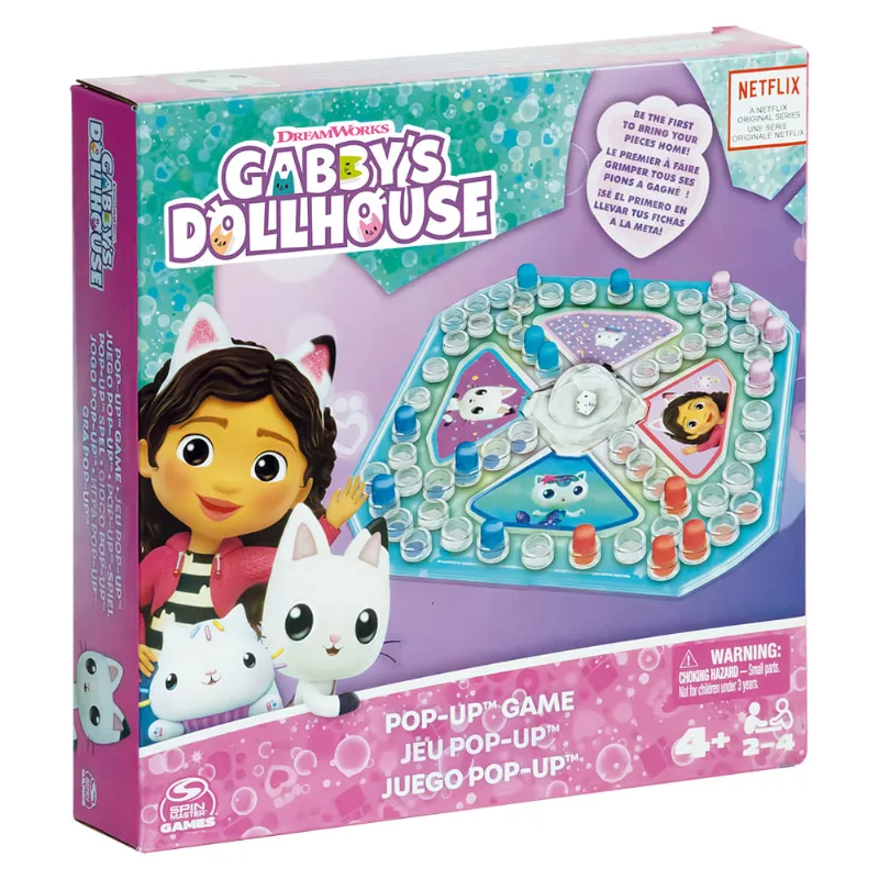 Jogo De Ação - Ludo Plástico - Gabby´S Dollhouse - Grow