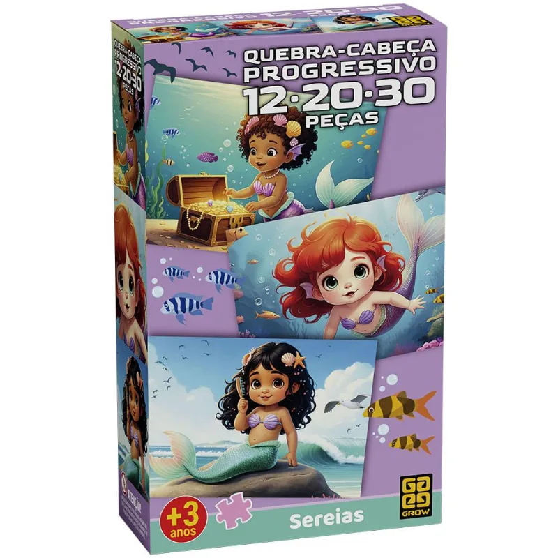 Quebra-cabeça Progressivo Sereias