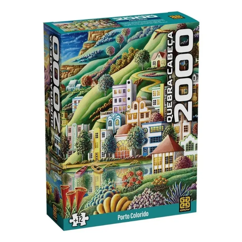 Quebra Cabeça 2000 peças Porto Colorido