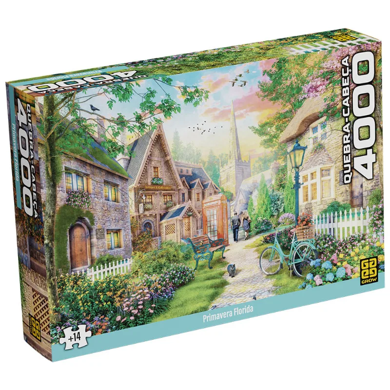 Quebra-Cabeça - Primavera Florida - 4000 Peças - Grow