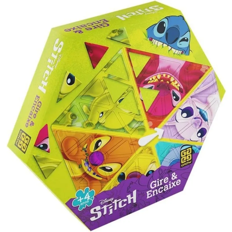 Jogo Gire e Encaixe STITCH GROW