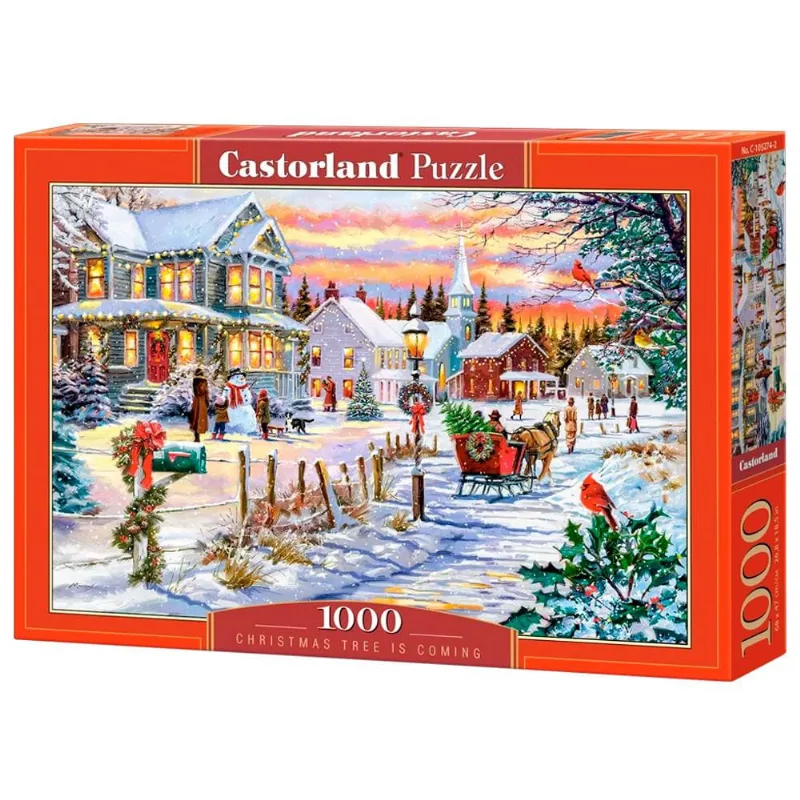 Puzzle 1000 Peças Chegada do Natal - Castorland Importado 1052742