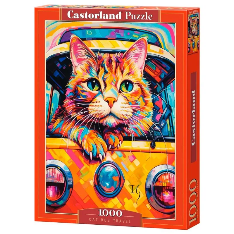 Puzzle 1000 Peças Gato na Estrada - Castorland Importado 1052292
