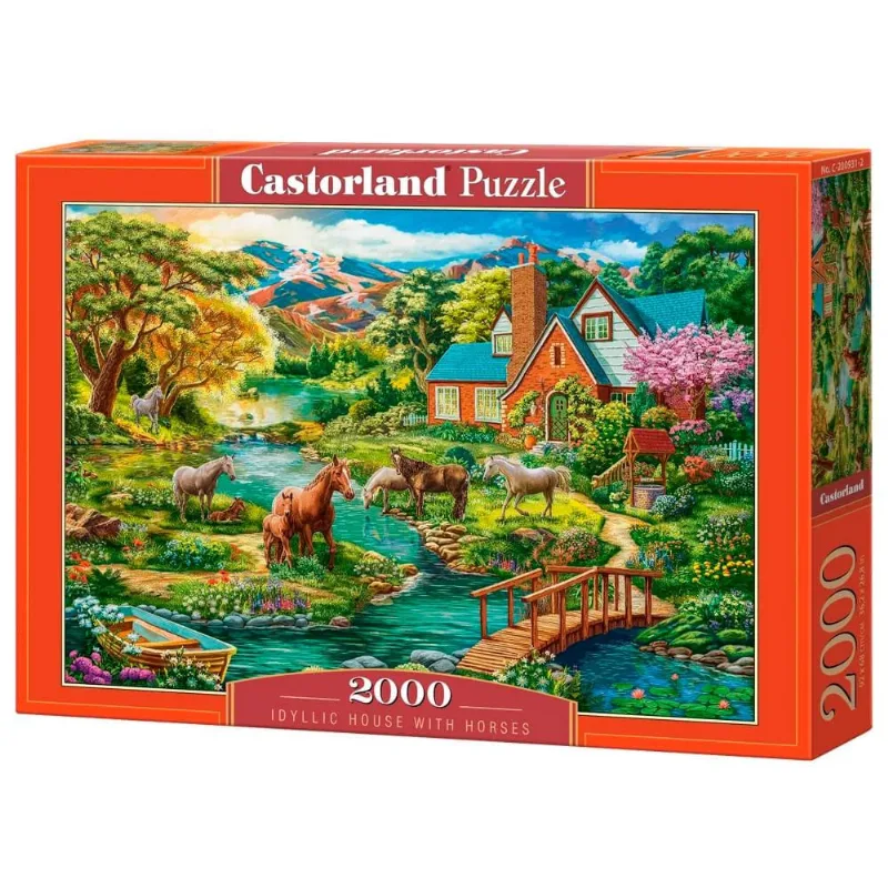 Puzzle 2000 Peças Lugar Paradisíaco - Castorland Importado 2009312