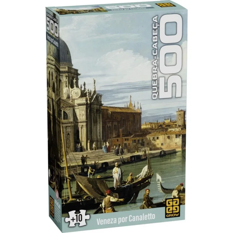 QUEBRA-CABECA Cartonado Veneza por Canaletto 500PECAS - Grow - Brinquedos