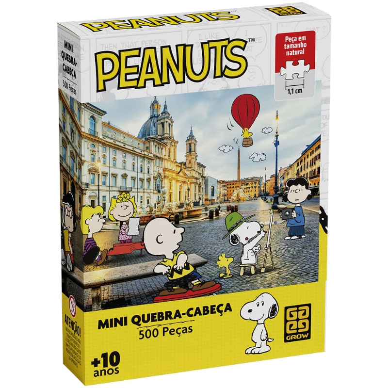 Mini Quebra-Cabeça - Snoopy - 500 Peças