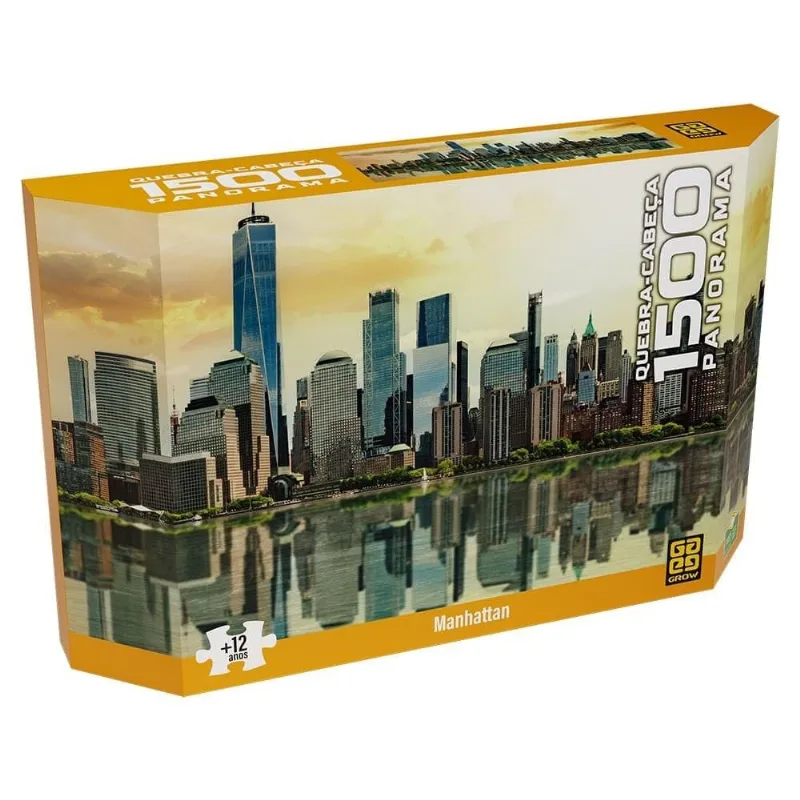 Quebra-Cabeça 1500 peças Panorama Manhattan - Grow