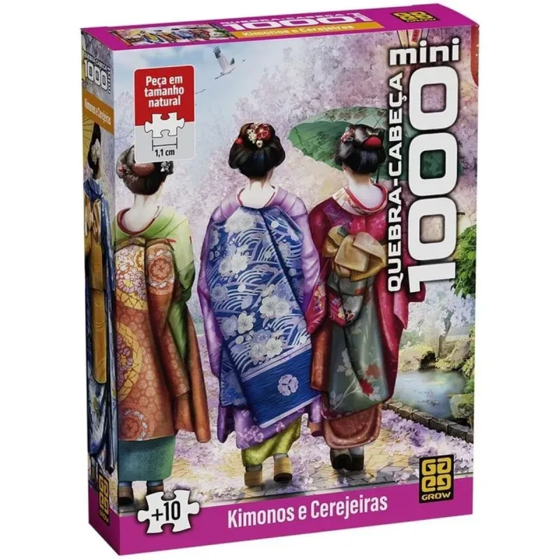 Mini Quebra Cabeça Kimonos E Cerejeiras Grow - 5174 - Grow - Ar E Ventilação