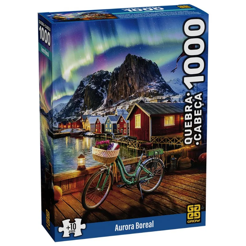 Quebra-Cabeça 1000 Peças - Aurora Boreal - Grow