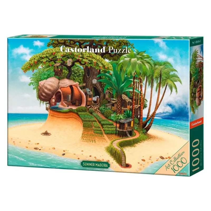 Puzzle 1000 Peças Casa de Madeira Jacek Yerka Castorland 105434