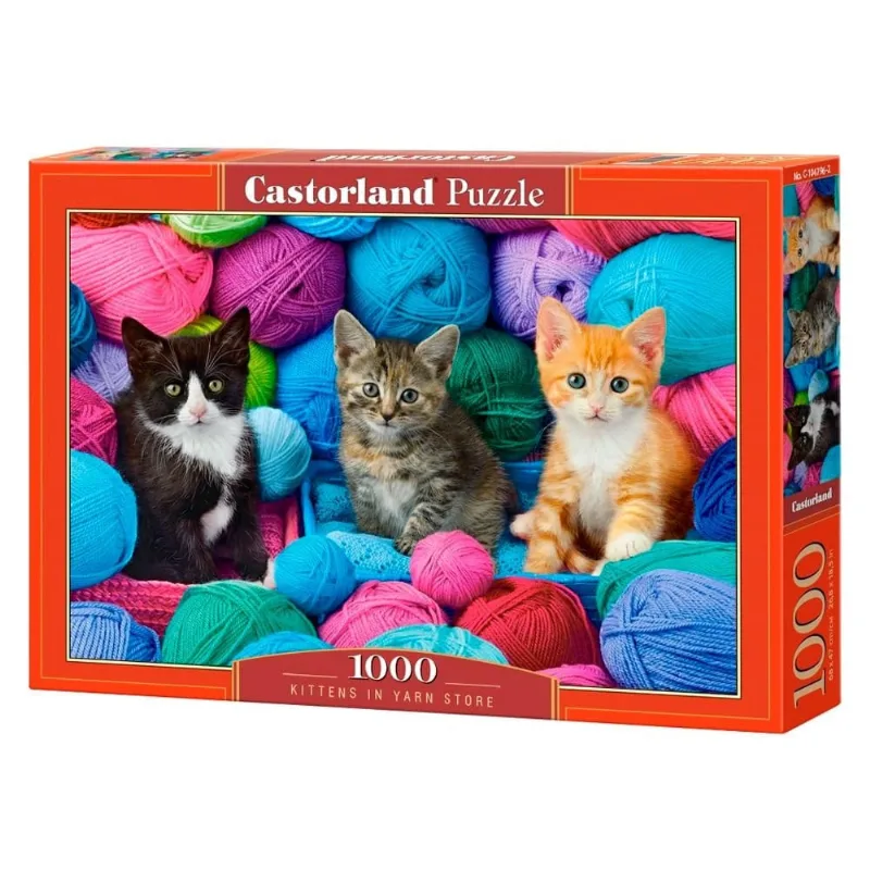 Puzzle 1000 Peças Novelos e Gatinhos Castorland 104796