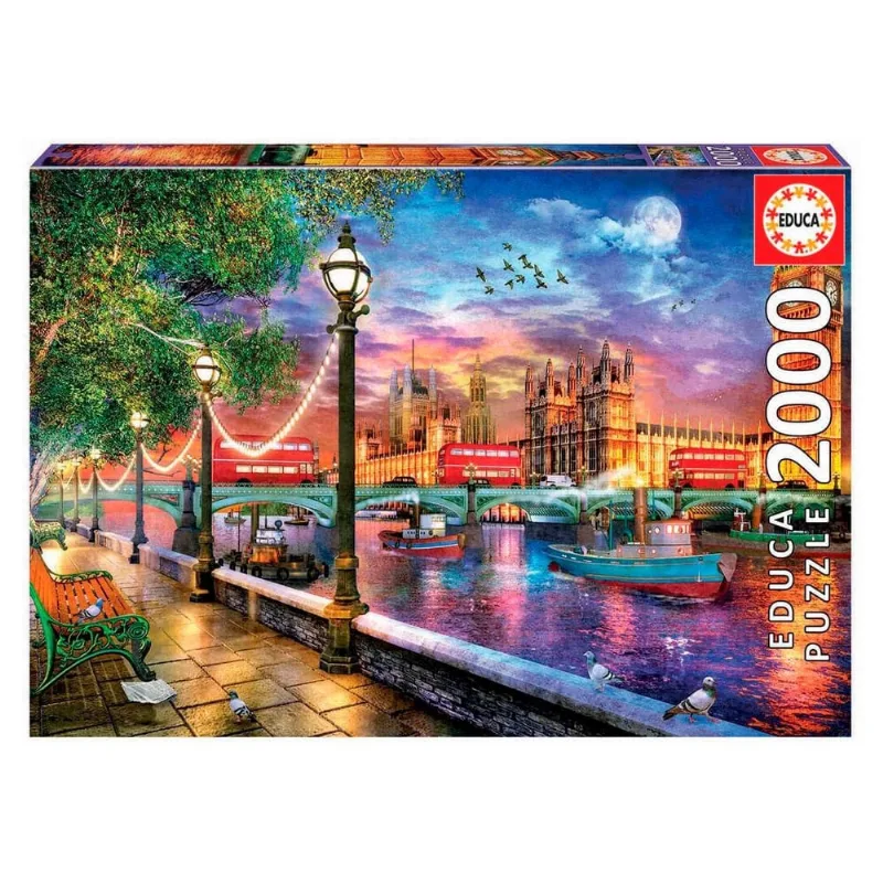 Puzzle 2000 Peças Entardecer Em Londres Dominic Davison - Educa 19046