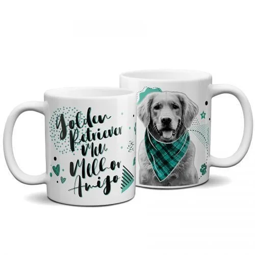 Caneca golden retriever 360ML - Não Disponível - Utilidades Domesticas