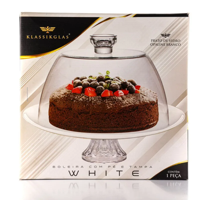 Boleira Ruvolo Klassikglas White com Tampa