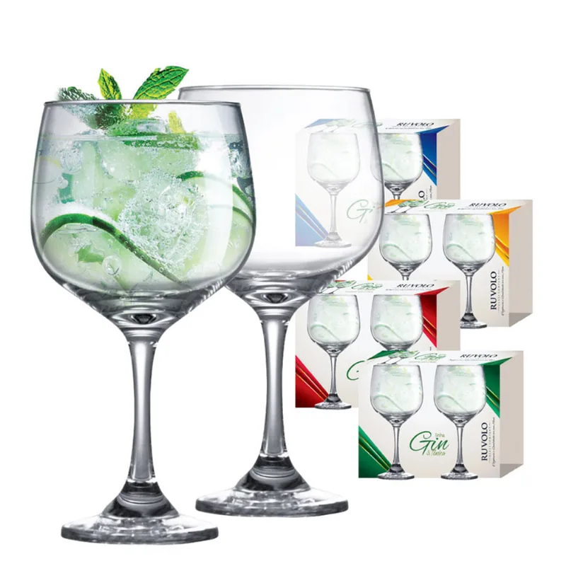 Jogo com 02 Taças de Gin Club Haste 705ml