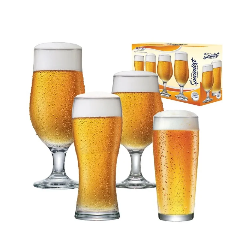 Jogo Taças-Copos Cerveja Clara Specialist Ruvolo 4 Peças - RUVOLO