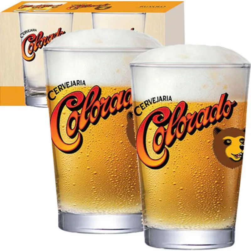 Copo Ruvolo Colorado 350ml Jogo com 2 un