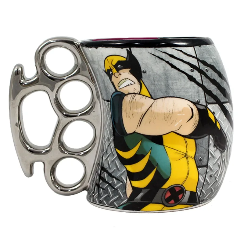 Caneca soco inglês Wolverine Metal Caneca de Porcelana - Soco Inglês - Disney - Marvel - X-Men - Wolverine - Zona Criativa