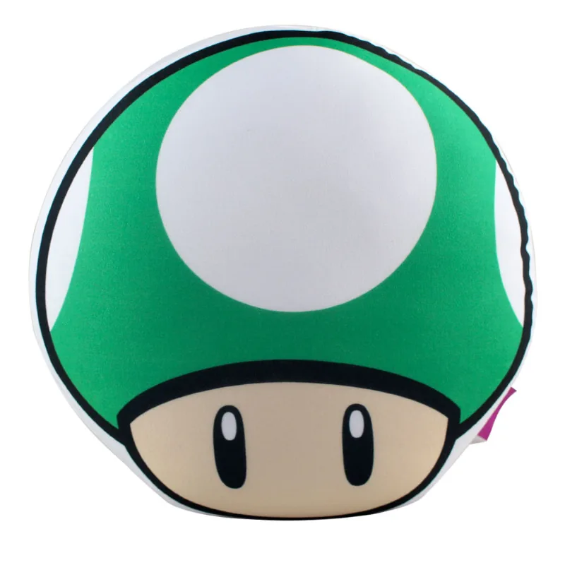 Almofada - Super Mario Bros - Formato Cogumelo - Verde - Zona Criativa