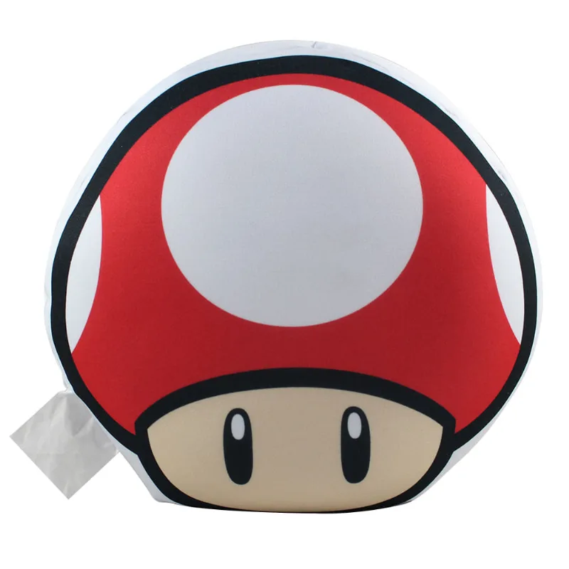 Almofada - Super Mario Bros - Formato Cogumelo - Vermelho - Zona Criativa