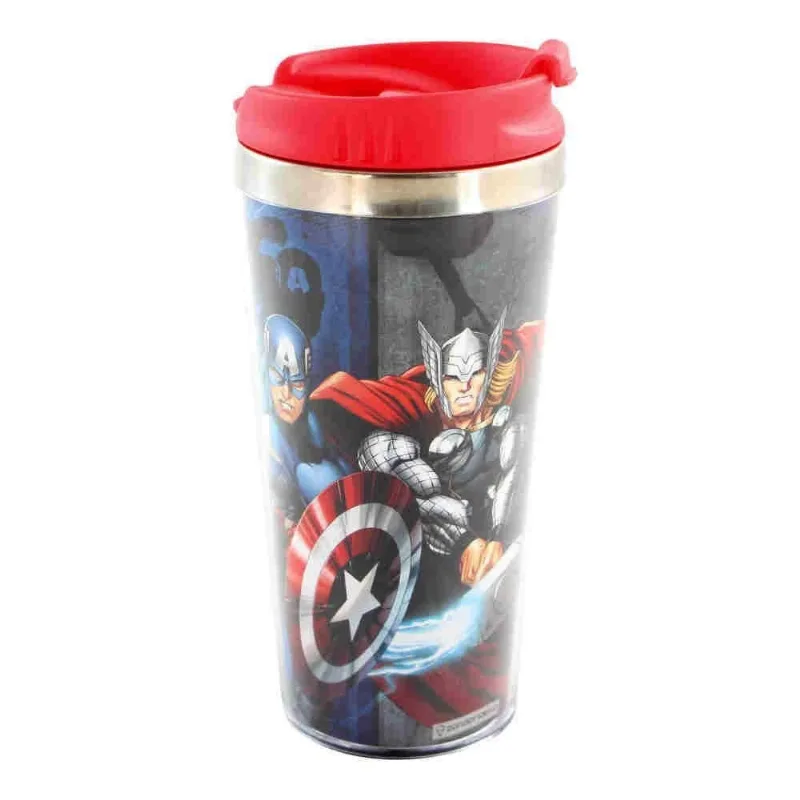 Copo Térmico de Metal - 500 Ml - Disney - Marvel - Avengers - Zona Criativa