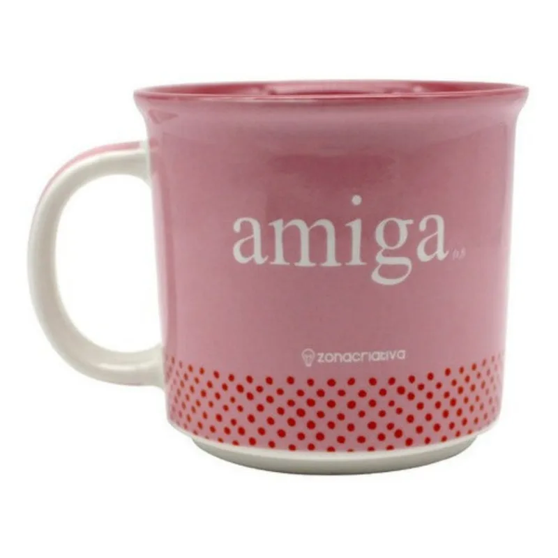 Caneca Amiga Definição Amizade Parceiras Bff 350ml Rosa