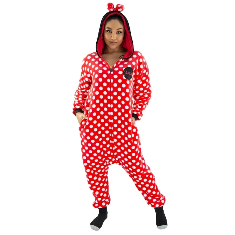 Pijama Minnie Adulto Macacão Kigurumi Cosplay Disney - Zona Criativa