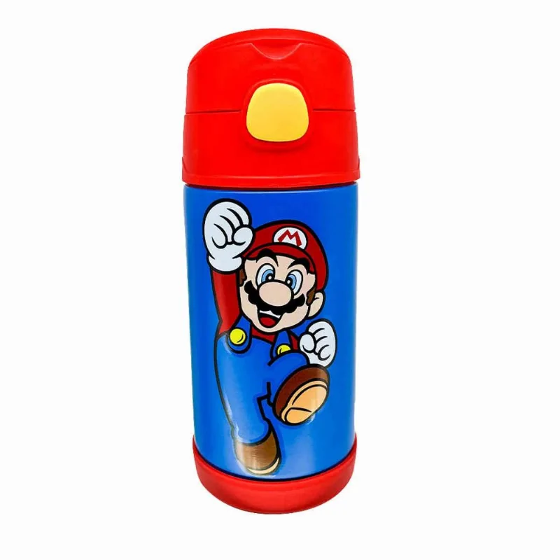 Garrafa Zonacriativa com Canudo Super Mario 300ML (MP)
